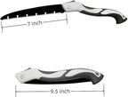 7 Inch + 10 Inch Folding Saw, Pruning Hand Saw for Wood Cutting, Garden Pruner with SK5 Curved Blade, Foldable Handsaw for Tree Trimming, Camping, Gardening and Carpentry