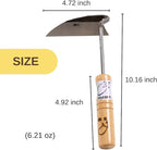 Japanese Sickle (Nejirigama) Durable Carbon Steel (SK85) Blade, Weeder Scraper Hoe, Hand Held Garden Tool, Blade Length 4.72inch