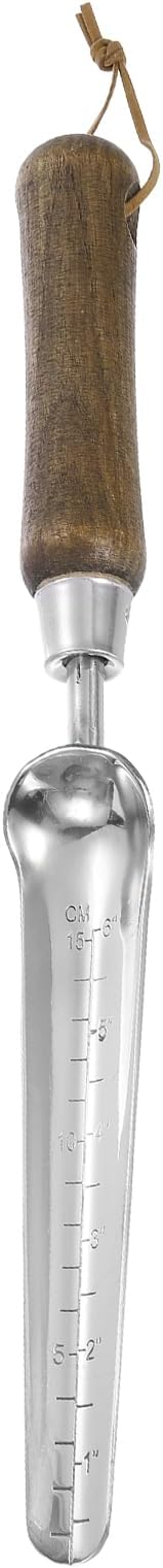 HARFINGTON Seeding Widger 13.6 x 1.26 Stainless Steel Garden Hand Shovel Seed Trowel with Wooden Handle Long & Narrow for Planting Weeding Digging