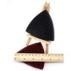 15Pcs Triangle Scouring Pad 90x90x90mm 240 to 800 Grit Heavy Nylon Cleaning Cloth Hook and Loop,400