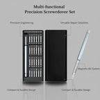 25 in 1 Small Precision Screwdriver Set with 24 Magnetic Bits, Professional Magnetic Mini Repair Tool Kit for Phone, Phone, Laptop, Glasses, PC Building