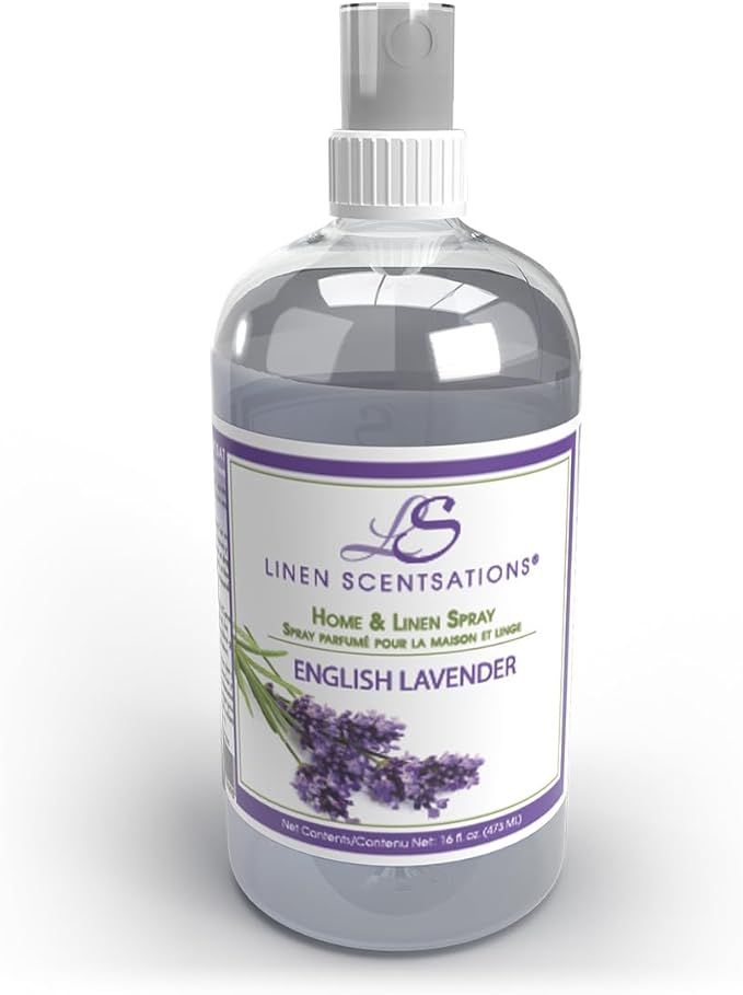 Linen Scentsations Premium Home, Fabric and Linen Spray 2x 16oz Value Pack (English Lavender)