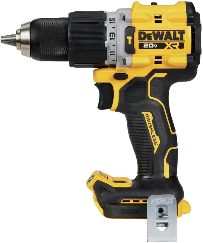 DEWALT 20V MAX Hammer Drill, 1/2", Cordless and Brushless, Compact with 2-Speed Setting, Bare Tool Only (DCD805B), Special Feature Variable Speed