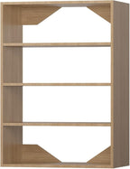 MODCART Short Tower Closet Unit, Modular Closet System, Wood Closet System Organizer with Storage for Walk In Closets, Clothing Rack Wardrobe for Hanging Clothes, Bedroom, Wood, 25.5"W