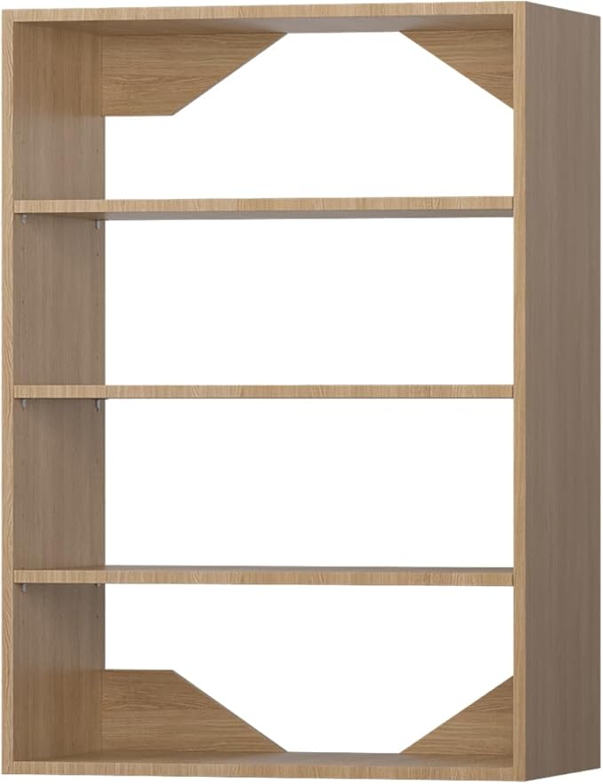 MODCART Short Tower Closet Unit, Modular Closet System, Wood Closet System Organizer with Storage for Walk In Closets, Clothing Rack Wardrobe for Hanging Clothes, Bedroom, Wood, 31.5"W