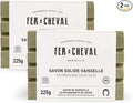 Fer à Cheval Marseille Dishwashing Soap, Olive Oil Based, Made in France - Bar Dish Soap, 225 g/7.94 oz, 2 Pack