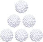 YF-ANEN Laundry Dryer Balls - 6 Pack Reusable Fabric Softener Alternative (White)