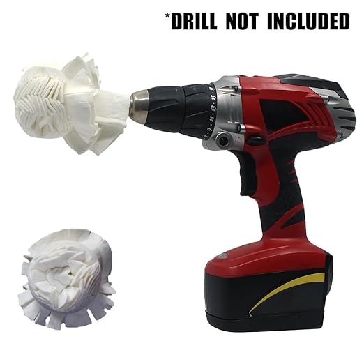 Flitz Buff Ball Pack; 2", 3", 5", 7" Car Buffer Drill Attachment with Self-Cooling Design, Never Burns and No Exposed Hardware, Buff and Polish Any Surface, Machine Washable, Includes All 4 BuffBalls