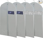 Suit Bags for Closet Storage, 43" Garment Bags for Hanging Clothes(Set of 4, 23.3'' X 43'')