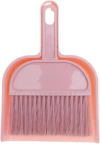 minkissy Mini Broom and Dustpan Set Portable Small Cleaning Tools for Pet Cages Desktop Keyboards and Narrow Spaces 8.07X5.70X1.18In