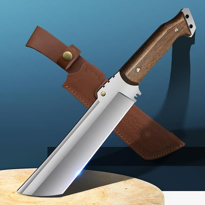 Survival Machete with Sheath for Cutting Trees, for Yard Work and for Bushcrafting Machetes Sickle Heavy Duty Machete for clearing Brush Garden Tools Construction Blade
