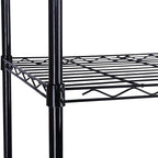 HOMEFORT 5-Tier Wire Shelving Unit, Extra Wide Metal Storage Rack, Free Standing Rack, Durable Organizer Perfect for Pantry Closet Kitchen Laundry Organization in Black, 29" W x 14" D x 61" H