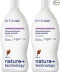 Attitude Dish Soap, Plant-based, Hypoallergenic, Eco-friendly, Coriander & Olive, 23.7 Fl Oz (Pack of 2)