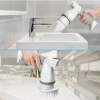 Electric Spin Scrubber, Bathroom Shower Electric Scrubber for Cleaning Tub/Tile/Floor/Sink/Window, Power Cleaning Brush Rechargeable Cordless with 4 Replaceable Cleaner Brush Heads