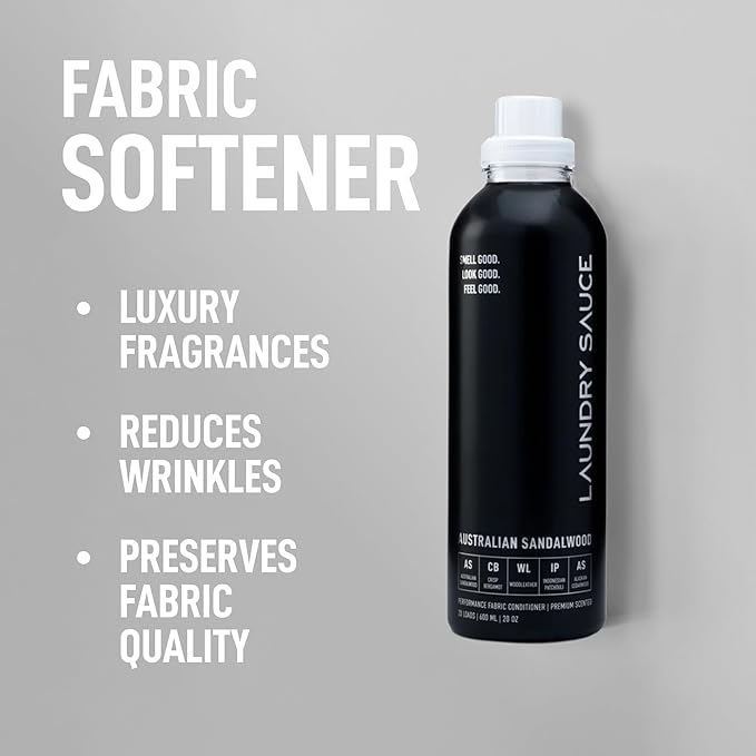 Laundry Sauce - 02 Sets of Luxury Scented Laundry Fabric Softener Bundle (Australian Sandalwood and Indonesian Patchouli), Premium Laundry Fabric Softener with High-End, Sophisticated Fragrances