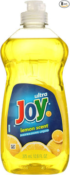 Joy Ultra Dishwashing Liquid, Lemon Scent 12.60 oz (Pack of 8)