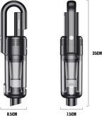 Handheld Car Vacuum Cleaner Cordless: 9500PA Powerful Suction Portable Lightweight Hand Held Vacuum - Large Capacity Battery Last Long Wireless Mini Vacuum With LED Light For Home Office Cleaning