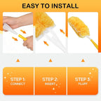 SetSail 30 Count Duster Refills for Swiffer Duster with 1 Handle Dusters for Cleaning Disposable Duster Refill Multi Surface 360 Duster Cleaner Kit for Ceiling Fan, Blind, Furniture