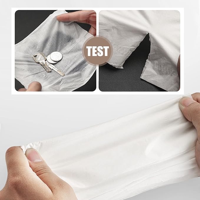 12 Rolls Soft Coreless Toilet Paper, Disposable Facial Tissues, 5-Ply Toilet Tissue