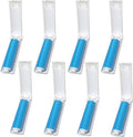 Mini Reusable Lint Roller for Travel, 8 Pack Washable Foldable Lint Remover with Sticky Gel, Portable, Compact and Easy to Clean for Clothes and Luggage Use (Blue)