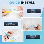 Duster Kit for Swiffer® Duster Refill: 50 Heavy Duty Refills + 2 Handles | 3X Grip & Static Tech | Car, Furniture & Electronics Dry Cleaning