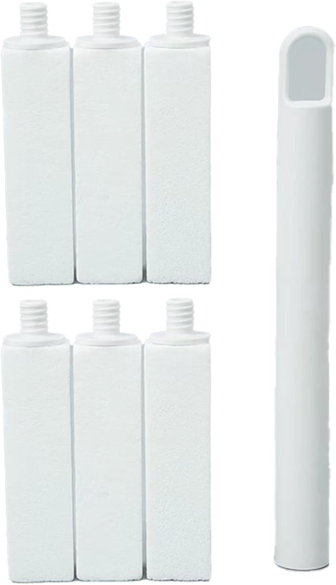 Simple Life Pumice Stone Toilet Bowl Cleaner | Long Handle & Eco-friendly Screw-on Pumice Stones | Scouring Stick for Toilet Cleaning, Stain Removal on Toilets, Grills, Tiles, Grout & Pools | 6 Pack