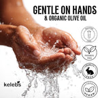 KELEBS 2 Dish Soap Bars | Lavender Essential Oil Formula | Natural & Organic Ingredients | Gentle on Hands | For Plant-Based Kitchens & Light Dishwashing | Biodegradable | No Overpour | Value Pack