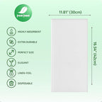 200-count Fresh Towel Disposable Linen-Feel Cloth-Like Guest Hand Towels (12"x16.5") for Bathroom, Kitchen, Party, Wedding, Restaurant or Events| Soft and Absorbent Disposable Napkins