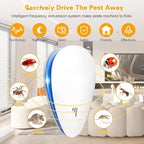 Mice Repellent Indoor, Rodent Roach Spider Insect Repellent, Pest Control Plug in, Insect Repellent for Bugs Insects Roaches Mice Spiders Rodents Mosquitoes 1110-2