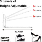 Copidrum 12Pack Shoe Slots Organizer for Closet Shoe Stacker Shoe Rack Organizer for Closet Space Saver Storage Shoe Holder Organization (Clear)