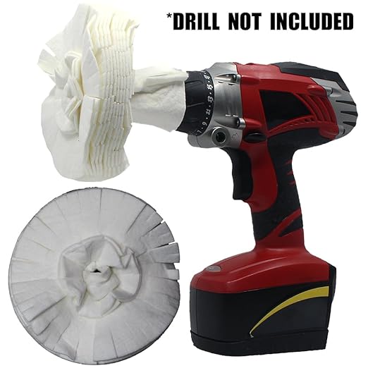 Flitz Buff Ball Pack; 2", 3", 5", 7" Car Buffer Drill Attachment with Self-Cooling Design, Never Burns and No Exposed Hardware, Buff and Polish Any Surface, Machine Washable, Includes All 4 BuffBalls