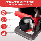 Pedal Bearing Replacement for OCedar Mop Bucket - Easy Fix for O-Cedar Easywring Bucket System - One Way Clutch Gear Sprockets Spin Mop Replacement Parts for 90% Rotation Mop Bucket(6Pcs)