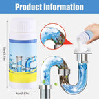 2026 New Sink Drain Cleaner, Multi-functional Powerful Pipe Unclogging Agent, Sink and Drains Cleaner Foam Cleaner for Kitchen Toilet and Pipes Cleaning Tool (1Set)