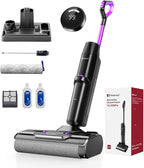 Wet Dry Vacuum Cleaner 16,000Pa,50Mins Runtime Cleaning Area 3,013 ft²,Cordless Vacuum Cleaner, Cordless Vacuum and Mop All in One,for Hard Floors Sticky Messes and Pet Hair,H15 Set