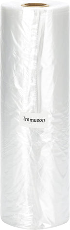 Immuson 12" x 20" Plastic Produce Bag on a Roll Food Storage Bags Clear Plastic Produce Bag for Fruits, Vegetable,Bread, Kitchen Bags (350 Bags-1 Roll)