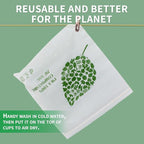 100% Compostable Gallon Freezer Bags Biodegradable Food Storage Bag for Vegetables, Fruits or Meats - 25 Count