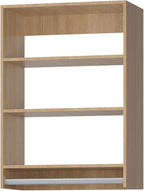 MODCART Medium Double Hanging Closet Unit, Modular Closet System, Wood Closet System Organizer with Storage for Walk In Closets, Clothing Rack Closet for Hanging Clothes, Bedroom, 28.5"W