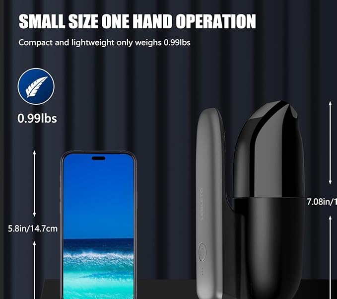 Handheld Vacuum Cordless Rechargeable -Vacuum, Blow, Pump 3 in 1 Portable Car Vacuum Cleaner Lightweight, Fast Charge