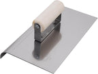 MARSHALLTOWN QLT Stainless Steel Hand Edgers, Wood Handle Material, 254mm Length, 152mm Width, 16mm Lip, 13mm Radius, Made In The USA, CE532S