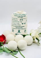 Wool Dryer Balls (Set of 6) - 7cm Handmade XL Natural, Chemical-Free, Sustainable Laundry Balls