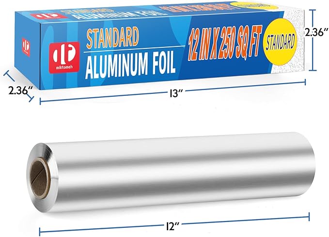 Standard Aluminum Foil 250 Sq Ft(12 In Wide), Pack of 1