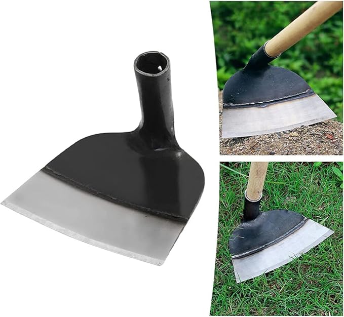 DOITOOL Heavy Duty Garden Hoe Tool Solid Steel Hand Hoe for Weeding Digging Soil Loosening and Planting in Backyard and Farm