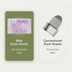 Grab Green Baby Laundry Dryer Sheets, 160 Sheets, Dreamy Rosewood Scent, Plant and Mineral Based, Compostable, Softens Clothing and Linens, Reduces Static Cling