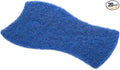 Scratch Resistant Contour Cleaning Pad, Blue, 5.75 inch x 3.5 inch Size, Scouring Pad, DISCO TP20