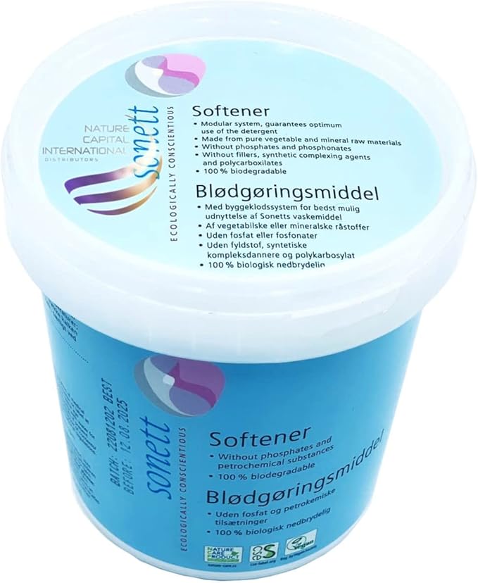 Sonett Organic Laundry Detergent Softener Blodgoringsmiddel (18 oz 500g)