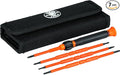 Klein Tools 32584INSR Precision 8-in-1 Screwdriver Set with Case, 1000V Rated Insulated Set with Phillips, Slotted and Tamperproof TORX Bits