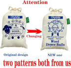 Otylzto Wool Dryer Balls 6-Pack, Drying Balls for Laundry,Reusable As Natural Fabric Softener, Reduce Clothing Wrinkles, Drying Clothes Faster Eco-Friendly