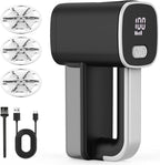 Rechargeable Fabric Shaver, Electric Lint Remover Sweater Shavers to Remove Pilling Fuzz & Pilling from Clothes Couch Furniture 3-Speed, 6-Leaf Blade, LED Display, USB Charging