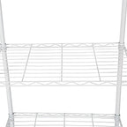HOMEFORT 6-Tier Wire Shelving, 6 Shelves Unit Metal Storage Rack, Durable Organizer, Perfect for Pantry Closet Kitchen Laundry Organization (White)