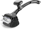 Grill Brush for Outdoor BBQ - Replaceable Bristle Free Heading + Reinforced Scraper - Safe BBQ Accessories for Porcelain/Gas/Charcoal/Smoker/Cast Iron Grill - Cleaning Brush(Black)